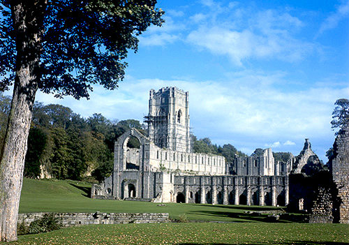 Fountains Abbey, Yorkshire, ruined Cistercian Monastery founded 1132